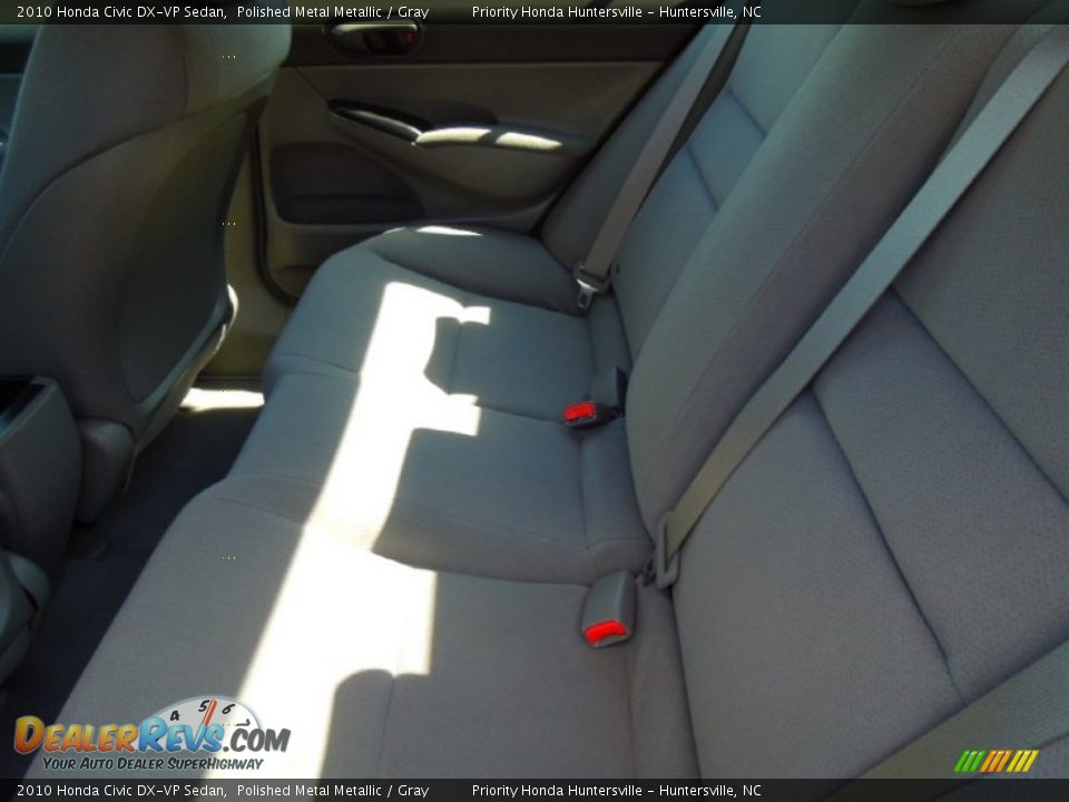2010 Honda Civic DX-VP Sedan Polished Metal Metallic / Gray Photo #15