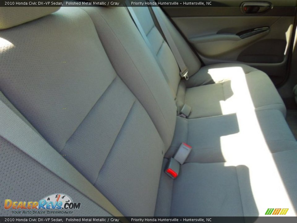 2010 Honda Civic DX-VP Sedan Polished Metal Metallic / Gray Photo #19