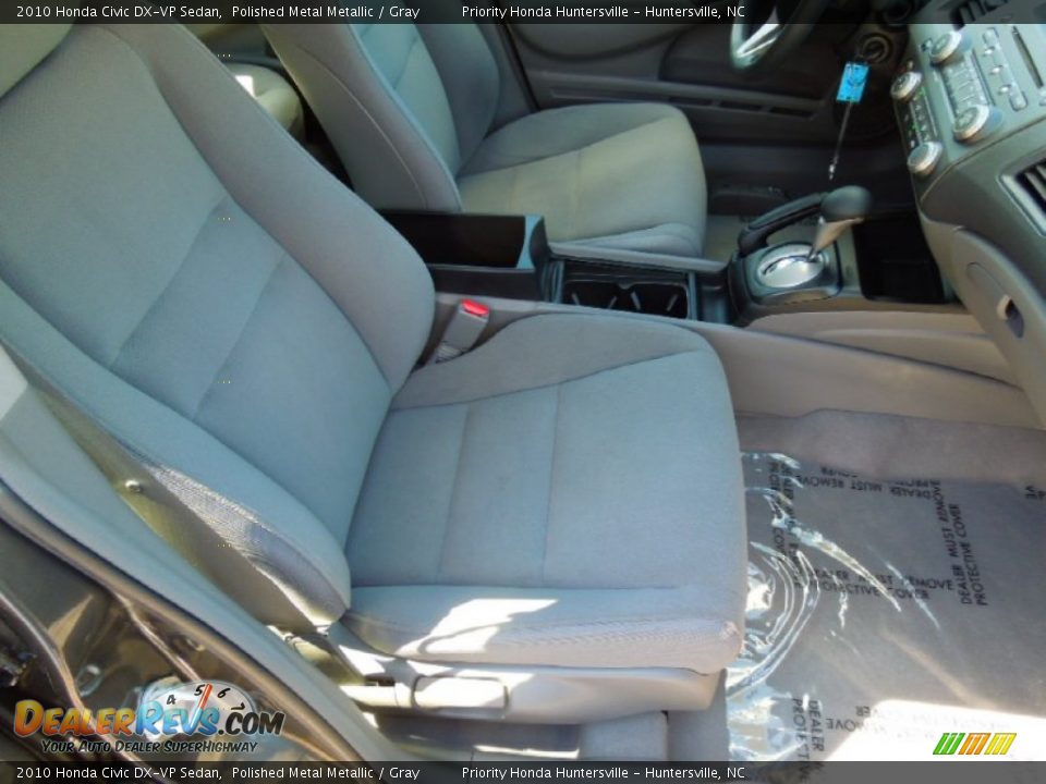 2010 Honda Civic DX-VP Sedan Polished Metal Metallic / Gray Photo #20