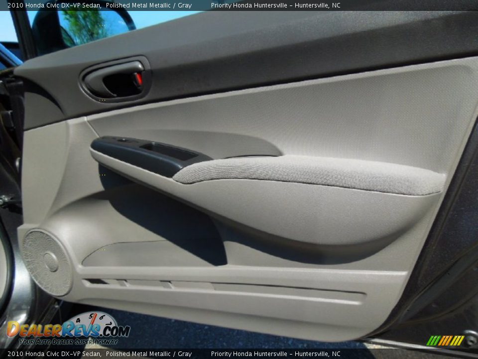 2010 Honda Civic DX-VP Sedan Polished Metal Metallic / Gray Photo #22