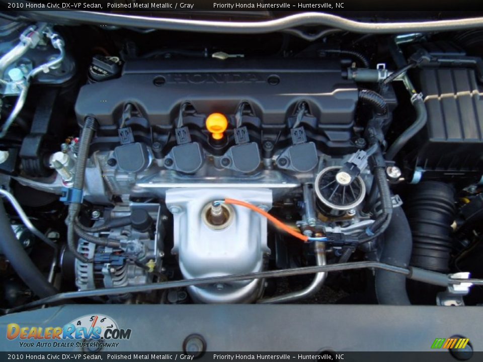 2010 Honda Civic DX-VP Sedan Polished Metal Metallic / Gray Photo #24