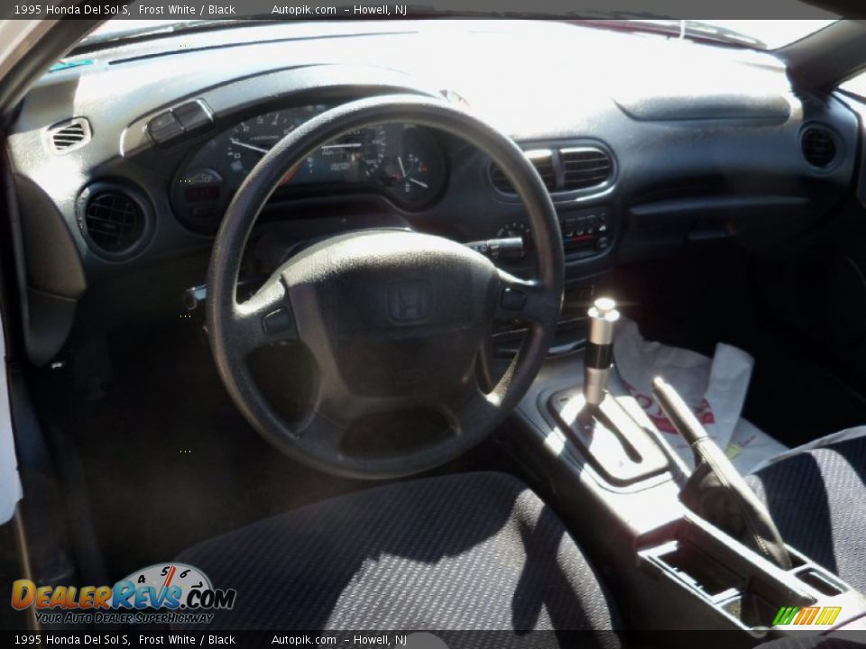1995 Honda Del Sol S Frost White / Black Photo #8