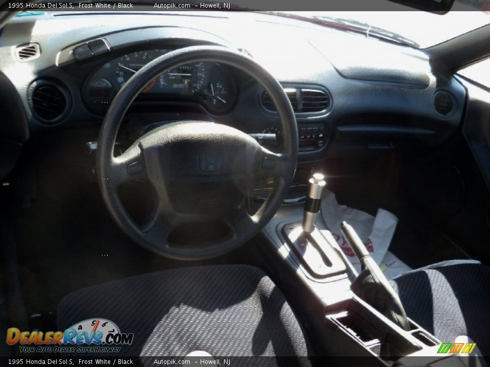 1995 Honda Del Sol S Frost White / Black Photo #11
