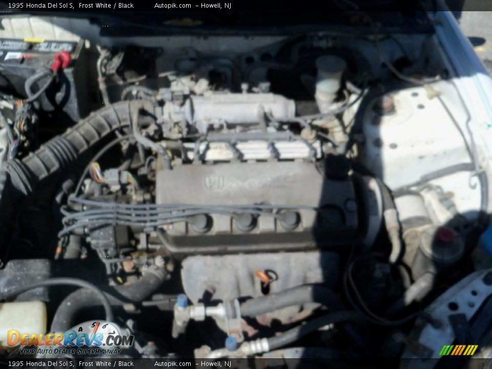 1995 Honda Del Sol S Frost White / Black Photo #12