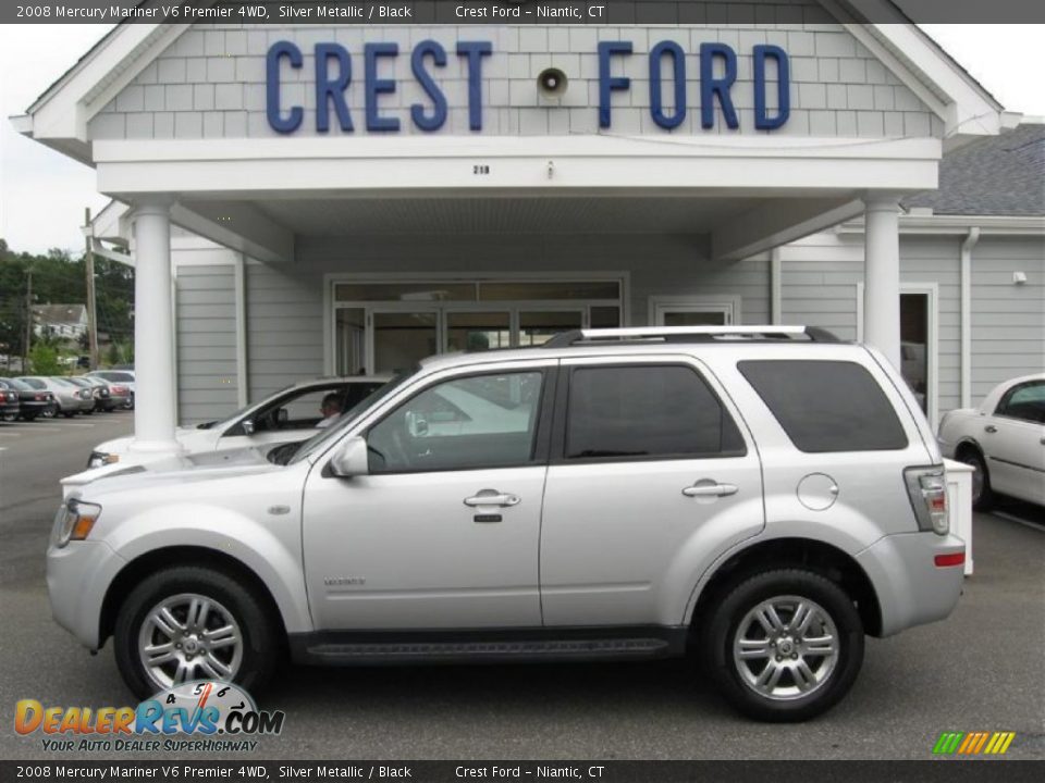 2008 Mercury Mariner V6 Premier 4WD Silver Metallic / Black Photo #1