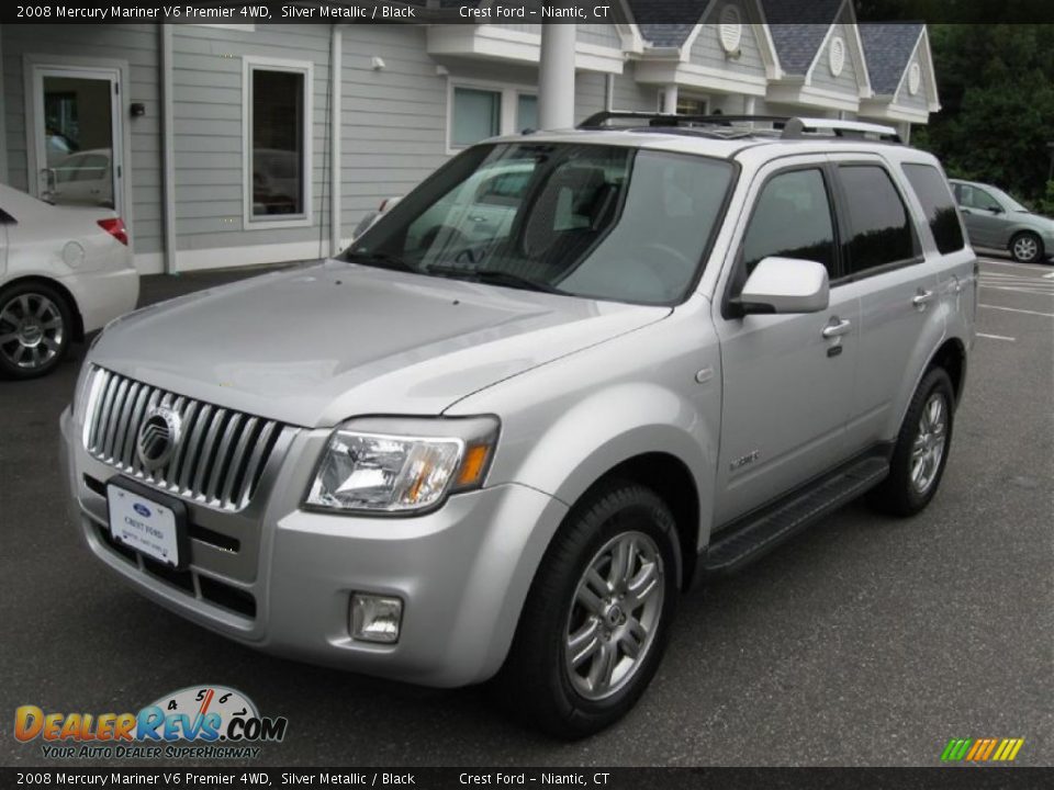 2008 Mercury Mariner V6 Premier 4WD Silver Metallic / Black Photo #2