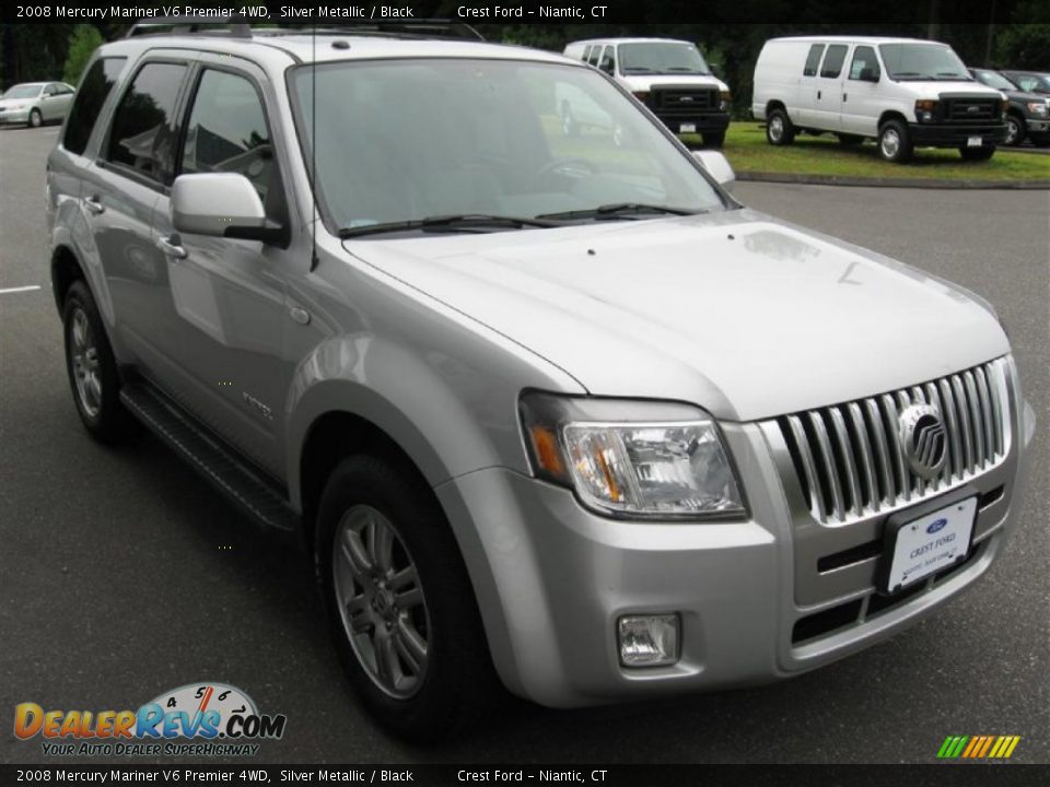 2008 Mercury Mariner V6 Premier 4WD Silver Metallic / Black Photo #4