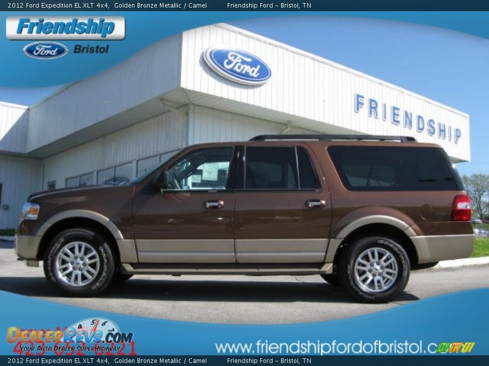 2012 Ford Expedition EL XLT 4x4 Golden Bronze Metallic / Camel Photo #1