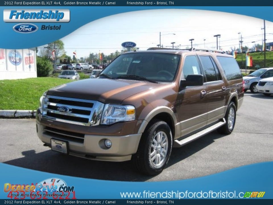 2012 Ford Expedition EL XLT 4x4 Golden Bronze Metallic / Camel Photo #2