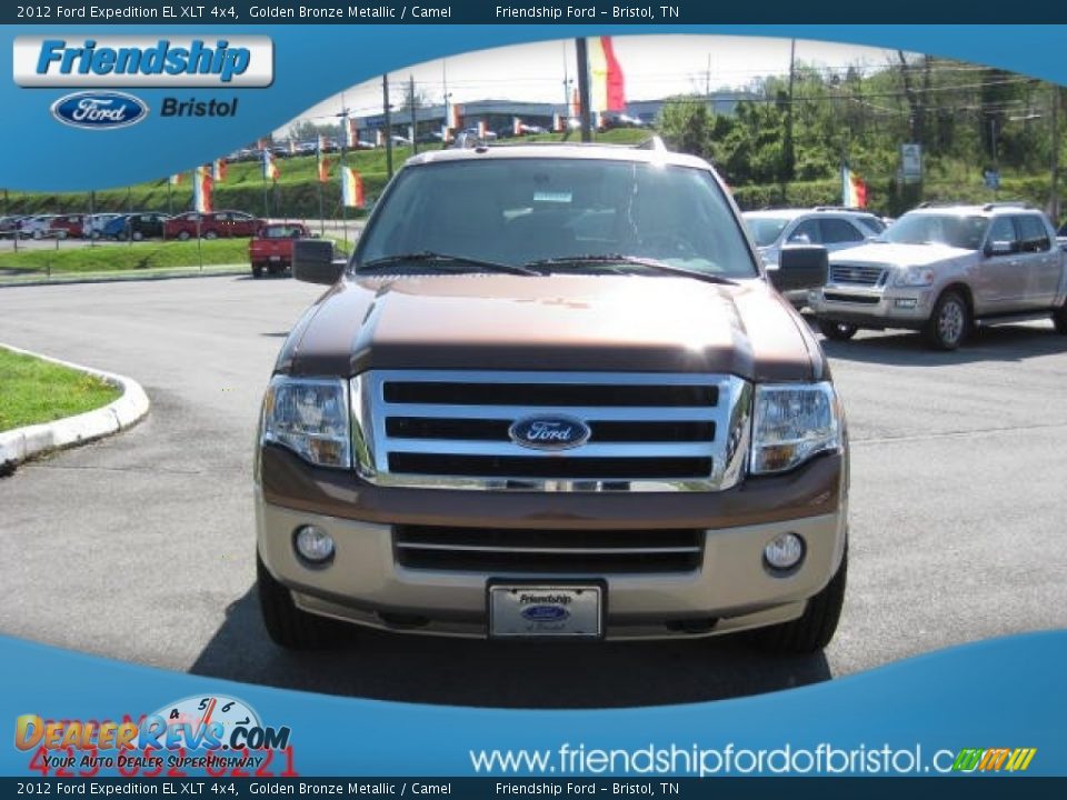 2012 Ford Expedition EL XLT 4x4 Golden Bronze Metallic / Camel Photo #3