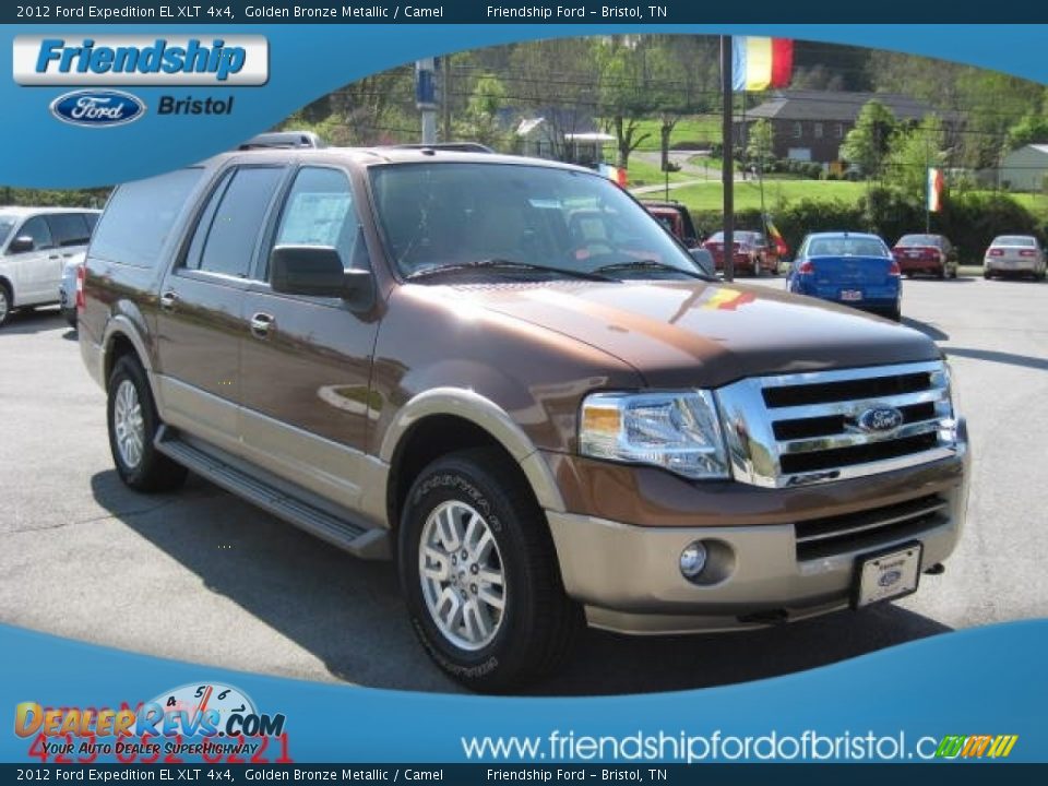 2012 Ford Expedition EL XLT 4x4 Golden Bronze Metallic / Camel Photo #4