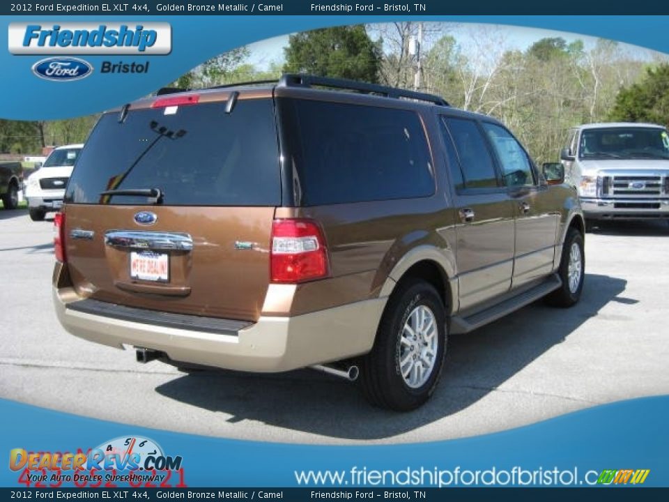 2012 Ford Expedition EL XLT 4x4 Golden Bronze Metallic / Camel Photo #6