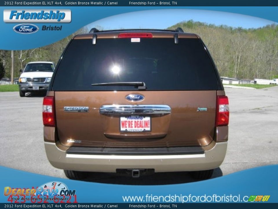 2012 Ford Expedition EL XLT 4x4 Golden Bronze Metallic / Camel Photo #7