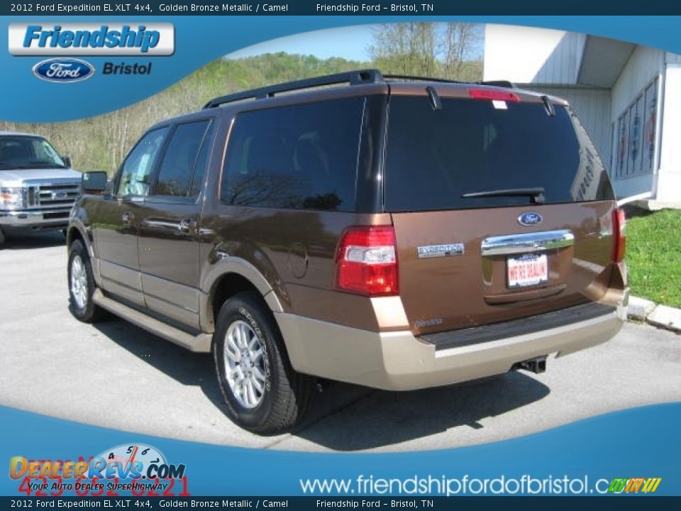 2012 Ford Expedition EL XLT 4x4 Golden Bronze Metallic / Camel Photo #8