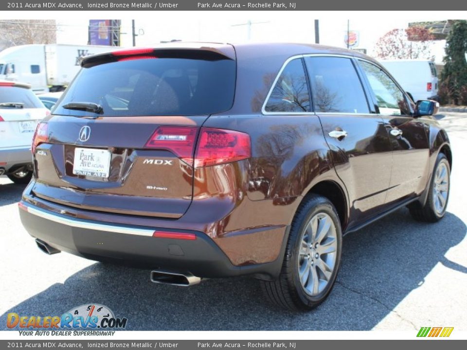 2011 Acura MDX Advance Ionized Bronze Metallic / Umber Photo #3