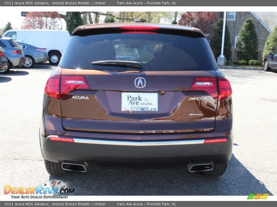 2011 Acura MDX Advance Ionized Bronze Metallic / Umber Photo #4