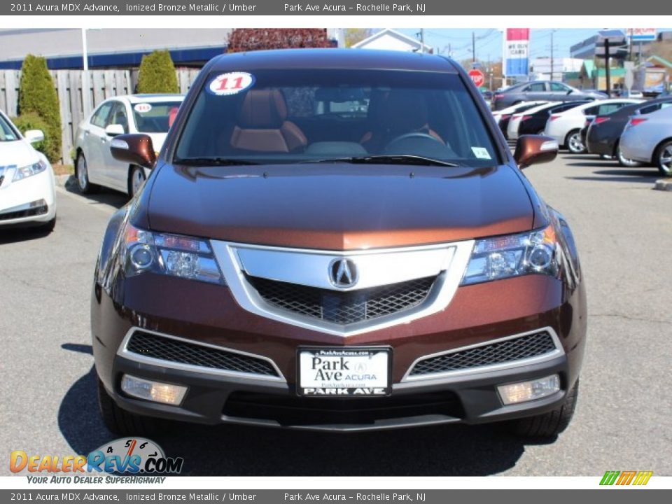 2011 Acura MDX Advance Ionized Bronze Metallic / Umber Photo #8