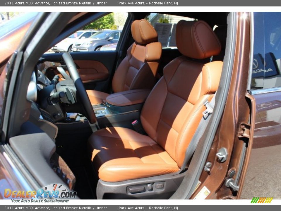 2011 Acura MDX Advance Ionized Bronze Metallic / Umber Photo #12