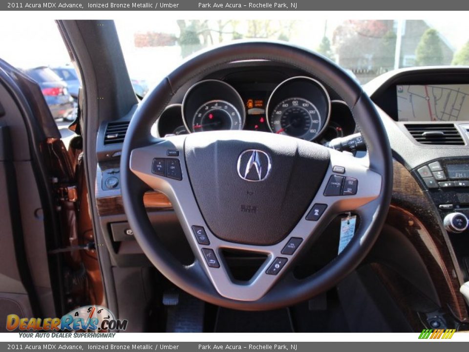 2011 Acura MDX Advance Steering Wheel Photo #14