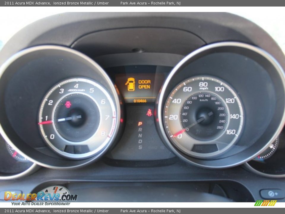 2011 Acura MDX Advance Gauges Photo #17