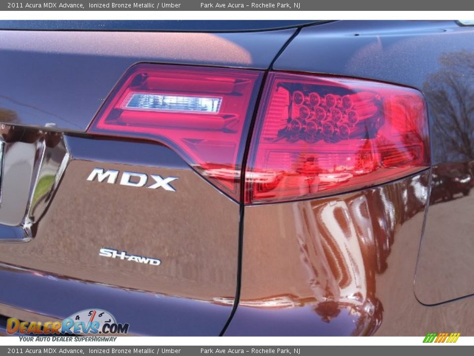 2011 Acura MDX Advance Ionized Bronze Metallic / Umber Photo #22