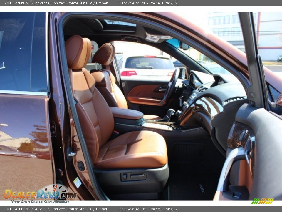 2011 Acura MDX Advance Ionized Bronze Metallic / Umber Photo #27