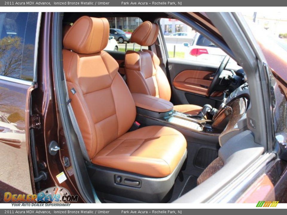 2011 Acura MDX Advance Ionized Bronze Metallic / Umber Photo #28