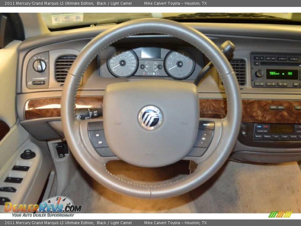 2011 Mercury Grand Marquis LS Ultimate Edition Black / Light Camel Photo #7