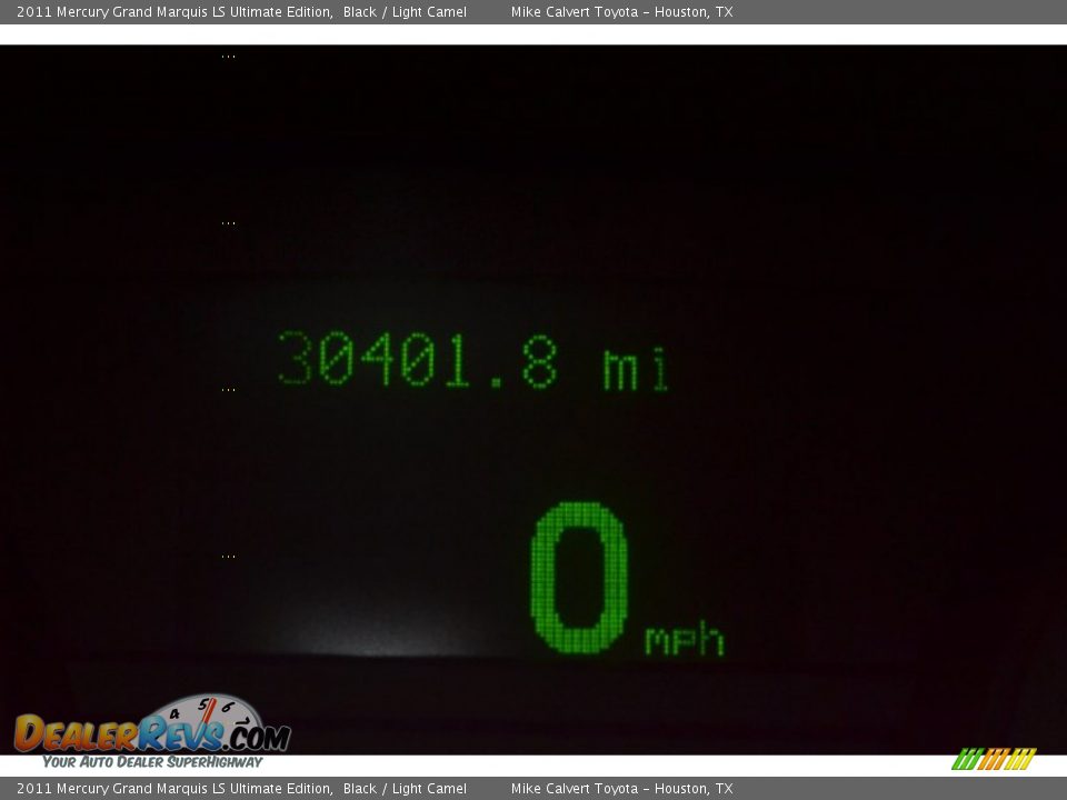 2011 Mercury Grand Marquis LS Ultimate Edition Black / Light Camel Photo #13