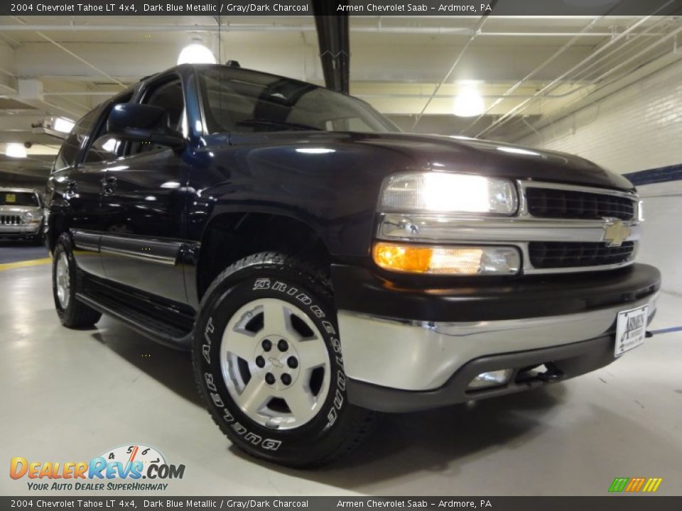 2004 Chevrolet Tahoe LT 4x4 Dark Blue Metallic / Gray/Dark Charcoal Photo #1