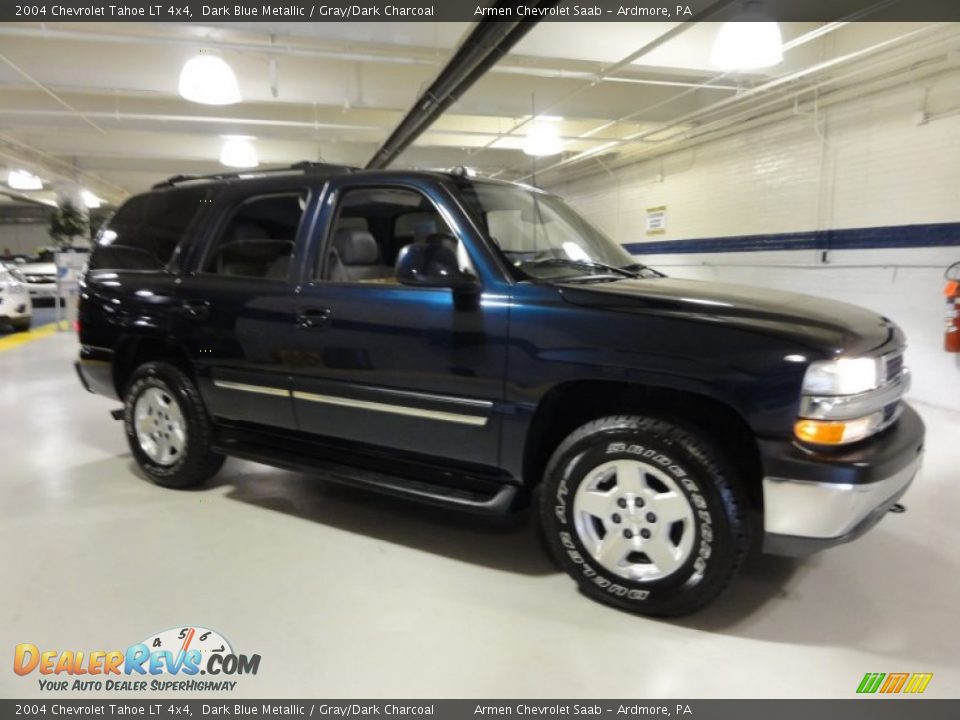 2004 Chevrolet Tahoe LT 4x4 Dark Blue Metallic / Gray/Dark Charcoal Photo #7