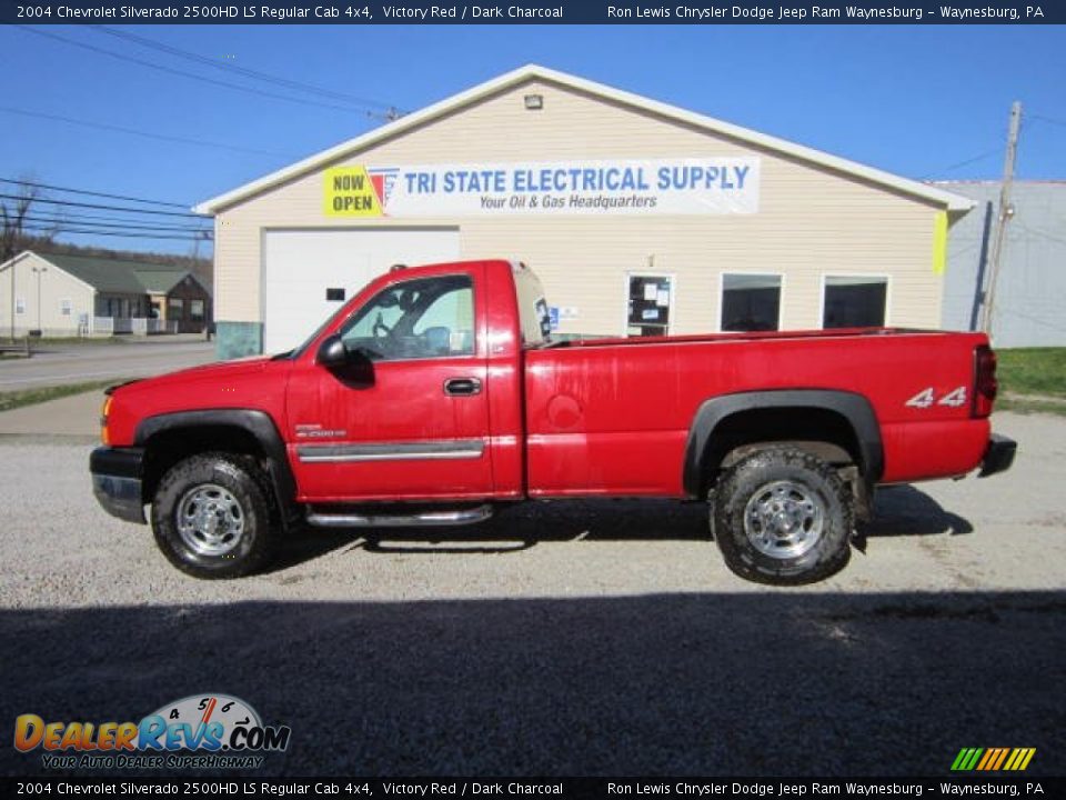 2004 Chevrolet Silverado 2500HD LS Regular Cab 4x4 Victory Red / Dark Charcoal Photo #2