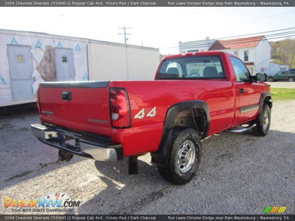2004 Chevrolet Silverado 2500HD LS Regular Cab 4x4 Victory Red / Dark Charcoal Photo #5