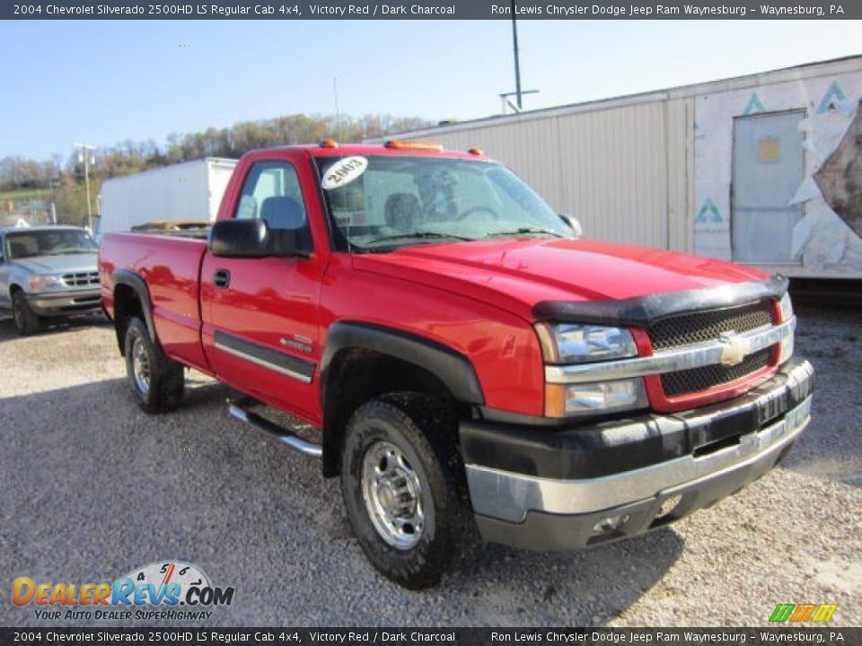 2004 Chevrolet Silverado 2500HD LS Regular Cab 4x4 Victory Red / Dark Charcoal Photo #7