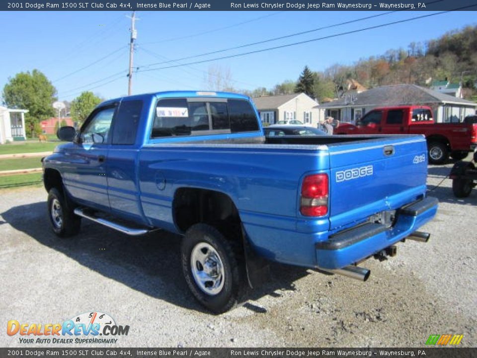 Intense Blue Pearl 2001 Dodge Ram 1500 SLT Club Cab 4x4 Photo #5