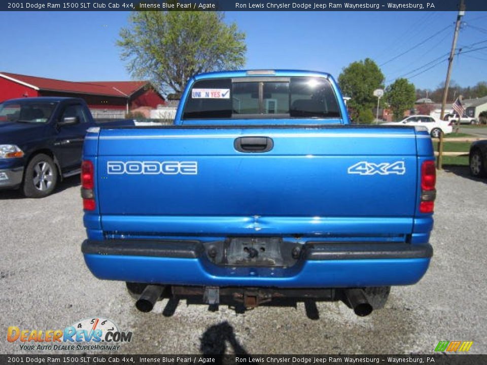 Intense Blue Pearl 2001 Dodge Ram 1500 SLT Club Cab 4x4 Photo #6