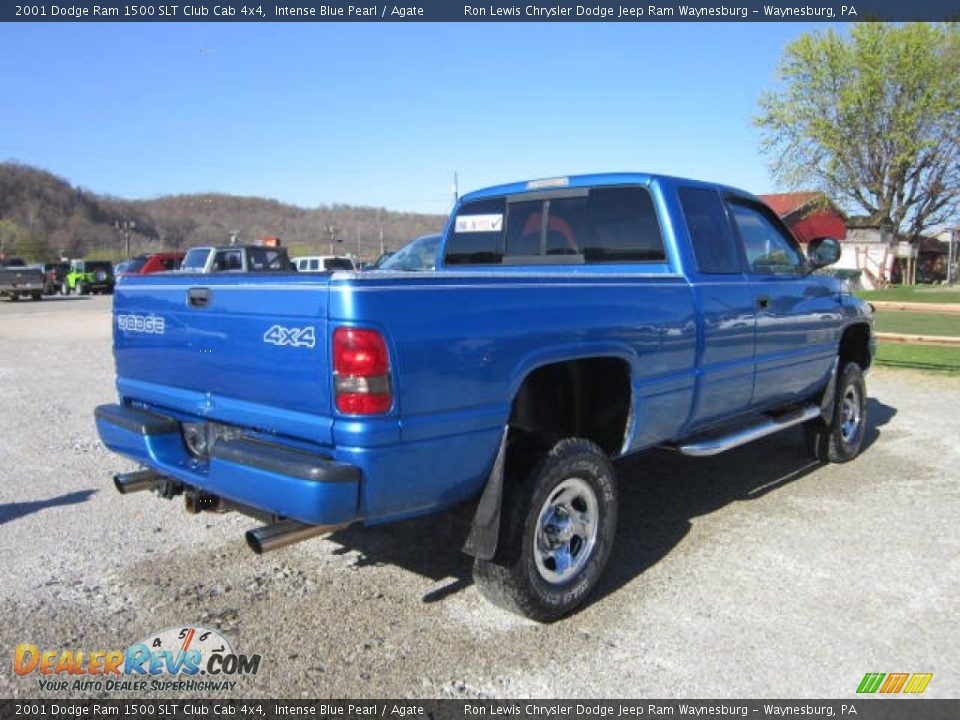 Intense Blue Pearl 2001 Dodge Ram 1500 SLT Club Cab 4x4 Photo #7