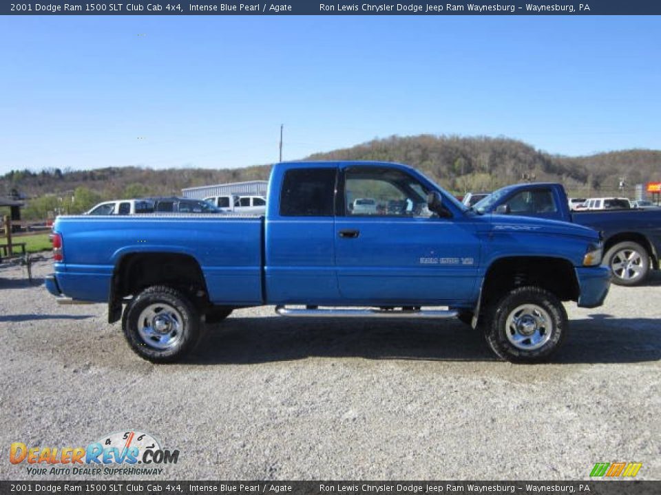 Intense Blue Pearl 2001 Dodge Ram 1500 SLT Club Cab 4x4 Photo #8