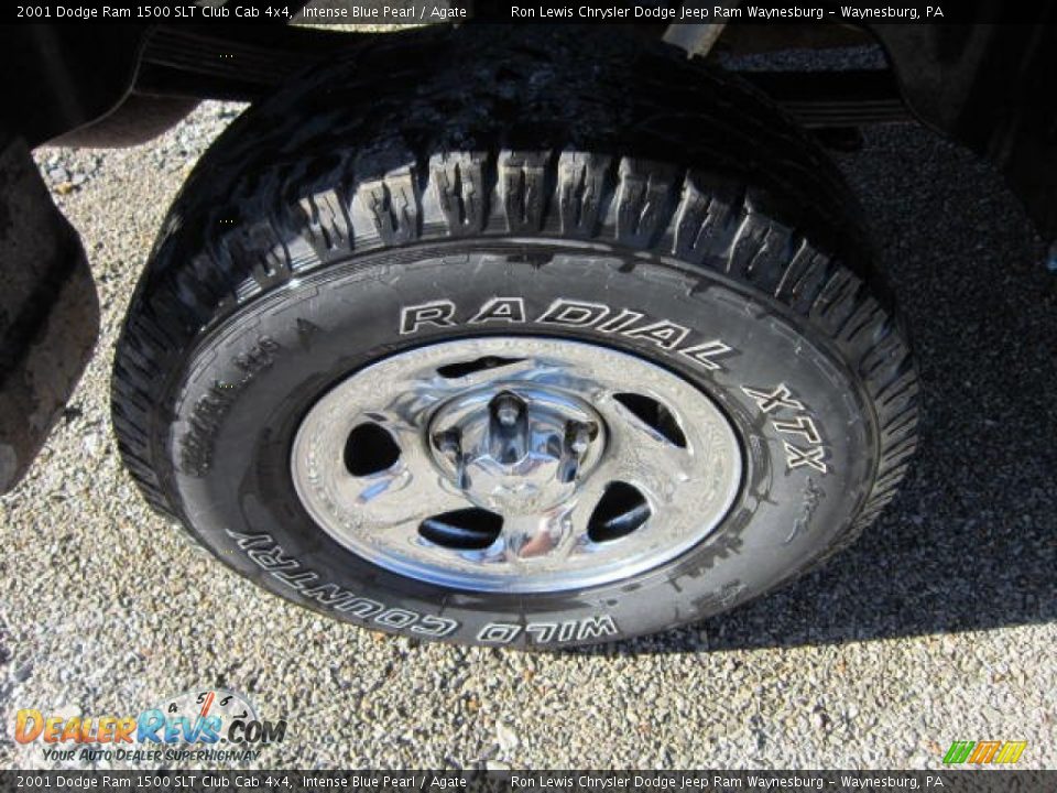 2001 Dodge Ram 1500 SLT Club Cab 4x4 Intense Blue Pearl / Agate Photo #14