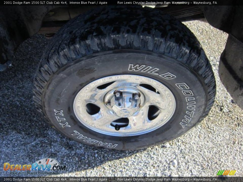 2001 Dodge Ram 1500 SLT Club Cab 4x4 Intense Blue Pearl / Agate Photo #21