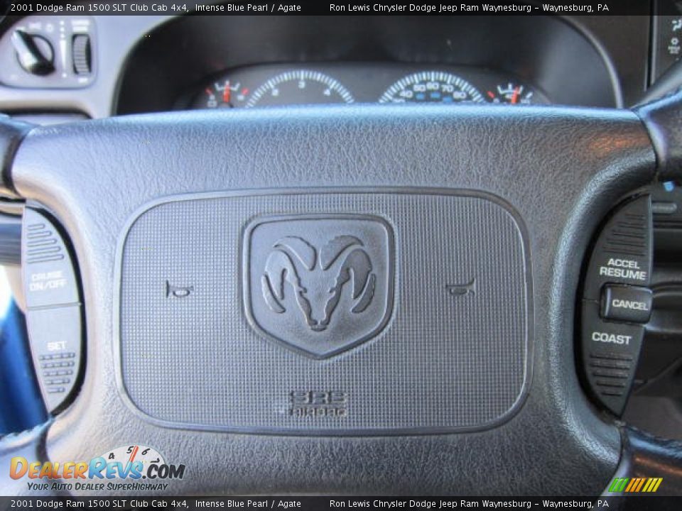 2001 Dodge Ram 1500 SLT Club Cab 4x4 Intense Blue Pearl / Agate Photo #23