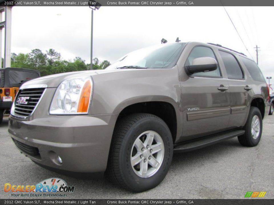 2012 GMC Yukon SLT Mocha Steel Metallic / Light Tan Photo #3