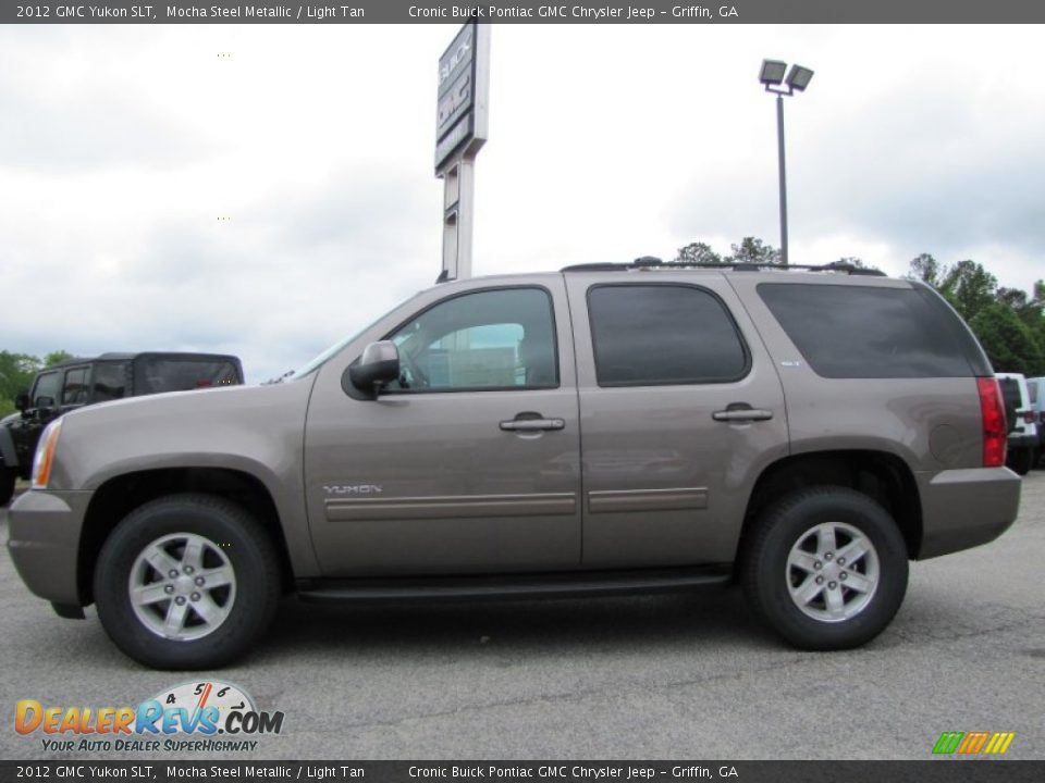 2012 GMC Yukon SLT Mocha Steel Metallic / Light Tan Photo #4