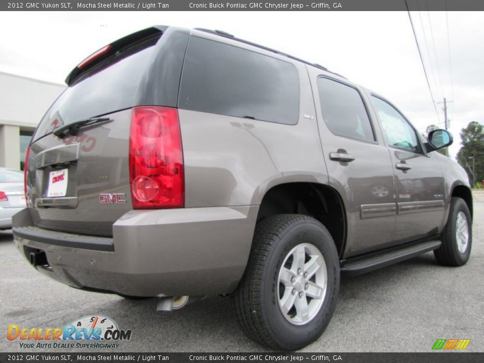 2012 GMC Yukon SLT Mocha Steel Metallic / Light Tan Photo #7