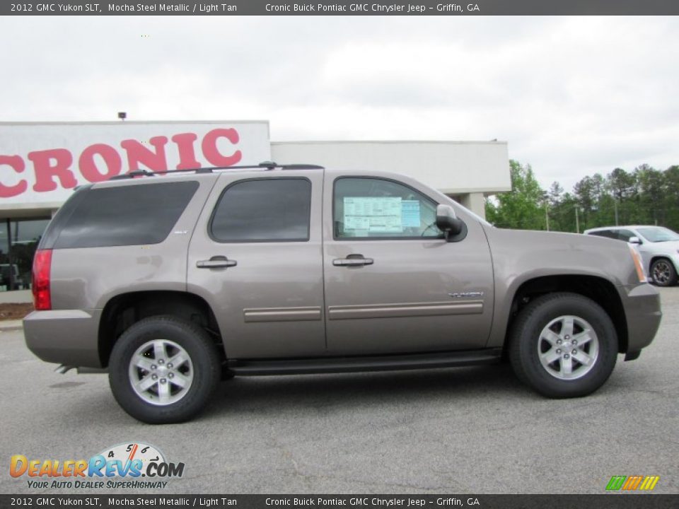 2012 GMC Yukon SLT Mocha Steel Metallic / Light Tan Photo #8