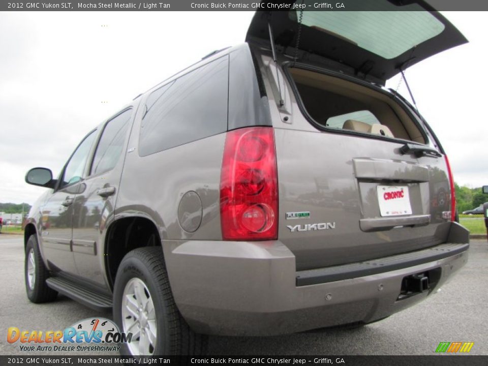 2012 GMC Yukon SLT Mocha Steel Metallic / Light Tan Photo #14
