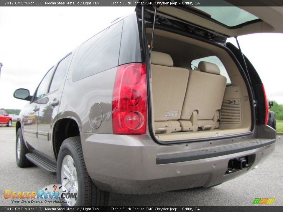 2012 GMC Yukon SLT Mocha Steel Metallic / Light Tan Photo #15