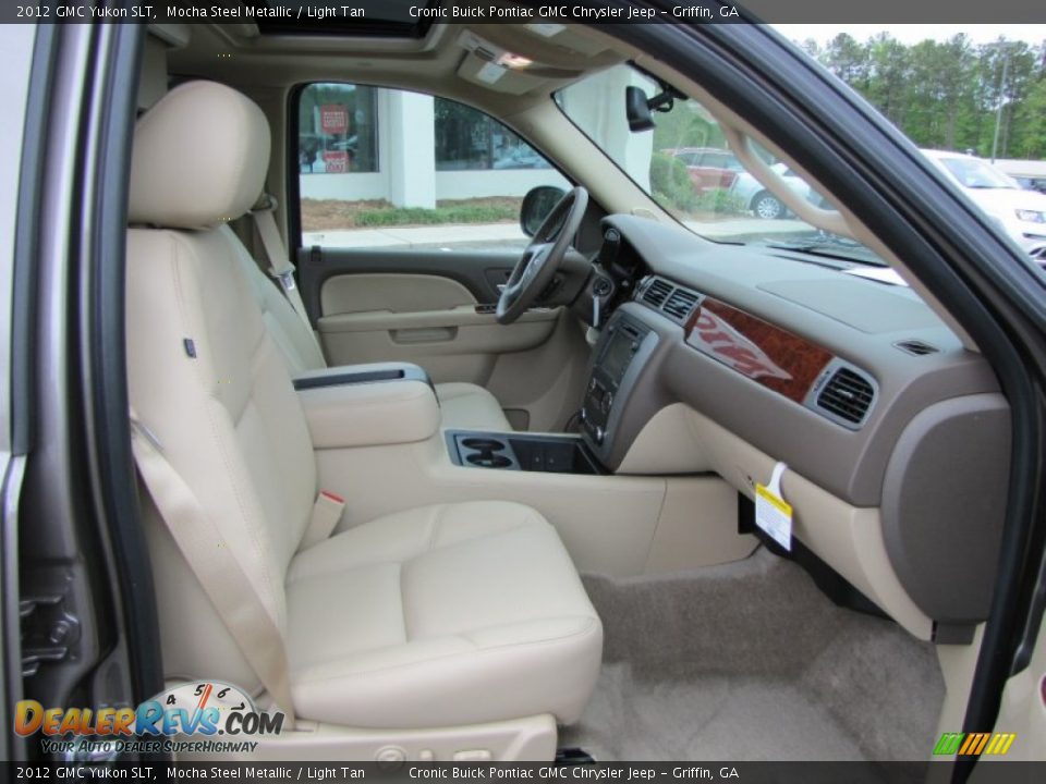 2012 GMC Yukon SLT Mocha Steel Metallic / Light Tan Photo #17