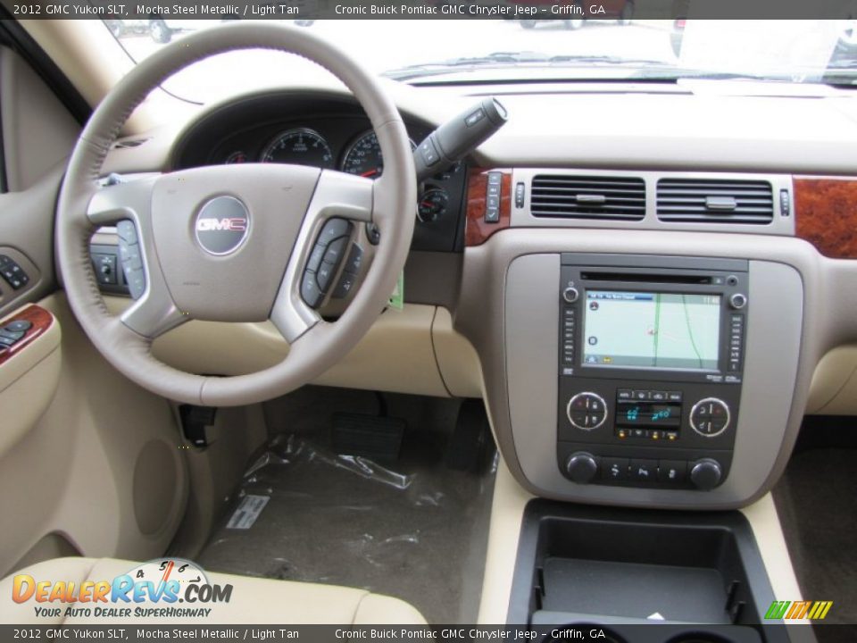 2012 GMC Yukon SLT Mocha Steel Metallic / Light Tan Photo #18