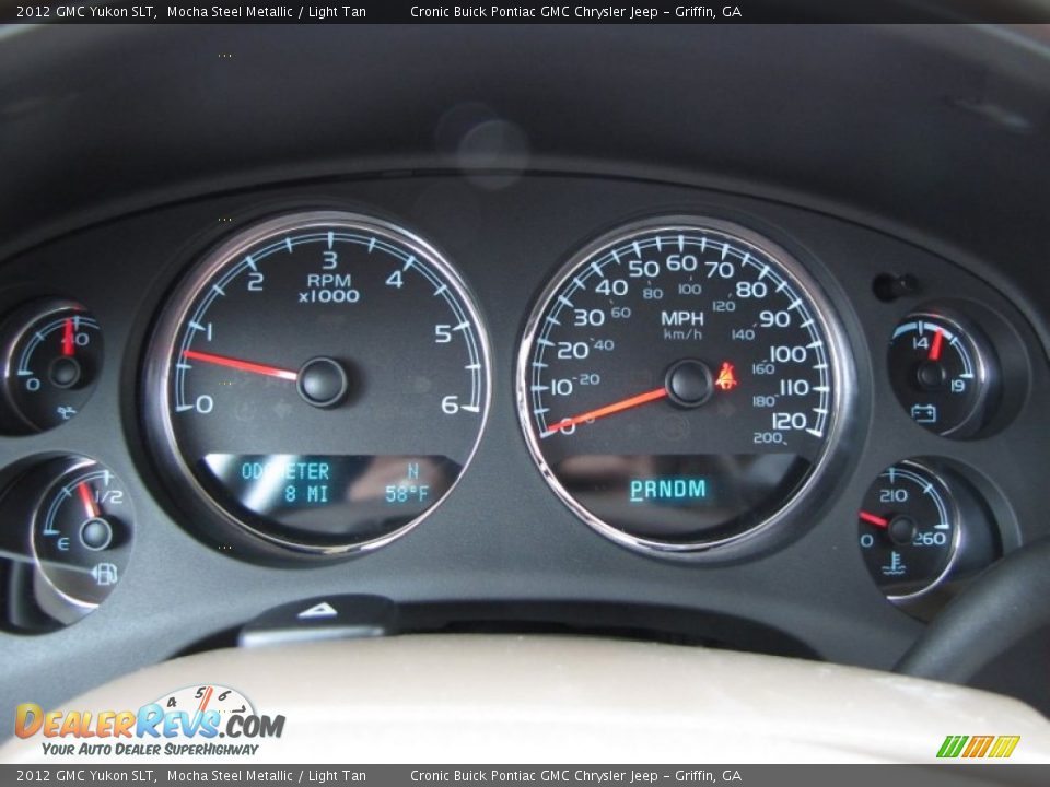 2012 GMC Yukon SLT Mocha Steel Metallic / Light Tan Photo #19
